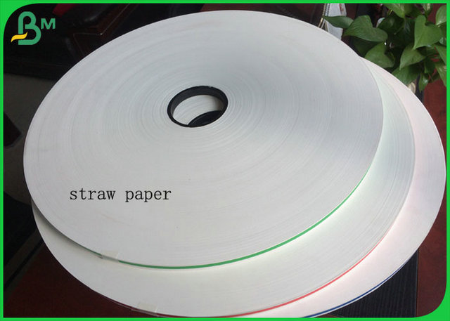 bobine blanche certifiée par FDA de papier de 13MM 120GSM emballage pour faire les pailles de papier