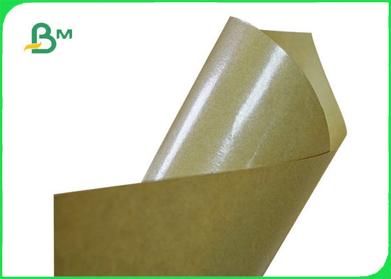 70gsm papier couché par PE de 80gsm + de 10g Brown emballage pour le sac de casse-croûte imperméable